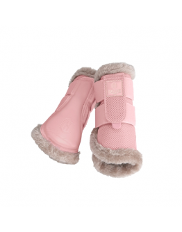 Eskadron Tendon boots Fauxfur rosa