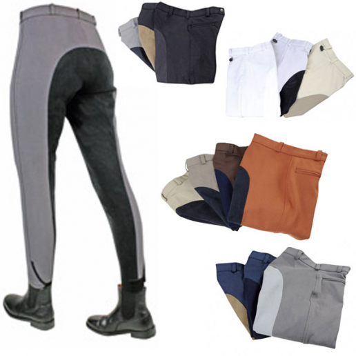 Tävlingsridbyxor, Heltvita