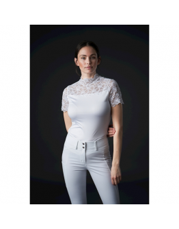 Equipage Malika spetstopp vit