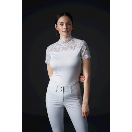 Equipage Malika spetstopp vit