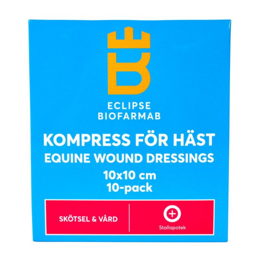 Biofarmab kompress för häst 10x10 cm 10-pack