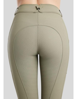 Megan helskodda ridbyxor med mobilfickor, Dusty Green