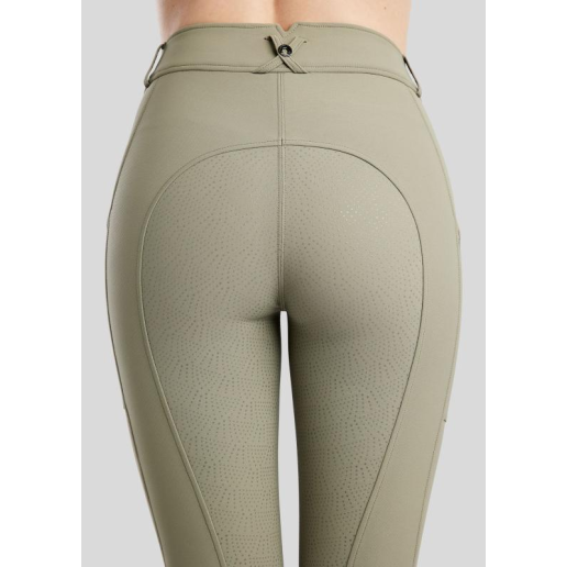 Megan helskodda ridbyxor med mobilfickor, Dusty Green