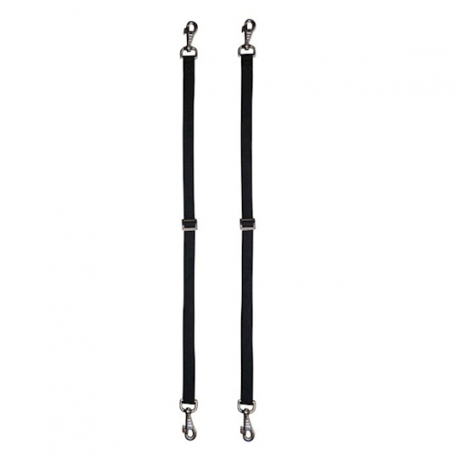 HKM Elastic bensnäre svart 1par