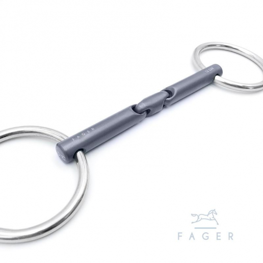 Fagers MADELEINE - Fagers Bridoon Double Jointed Titanium bit