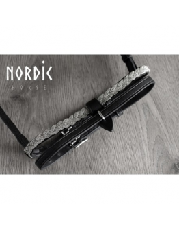 Kombinerad nosgrimma flätad metall - Silver