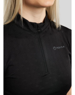 MoCilia REFINED jacquardtröja, Svart