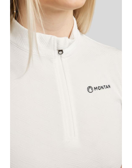 MoCilia REFINED jacquardtröja, Vit