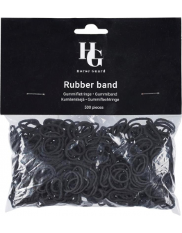 HorseGuard Gummiband, 500 st. Svart