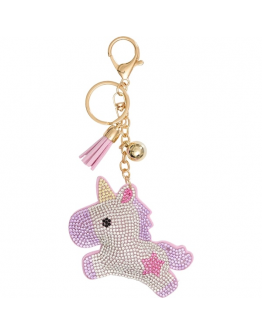 Equipage Unicorn nyckelring lila