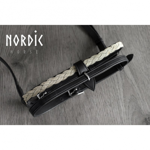 Kombinerad nosgrimma flätad metall - Pearl