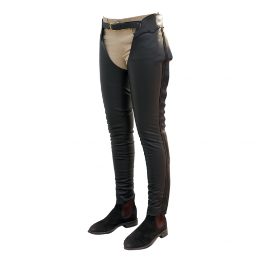 Tib chaps långa svart