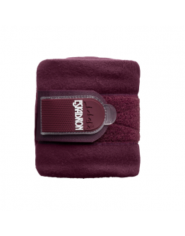 Eskadron Basics fleece bandage vinröd