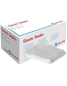 Selefa Kompress gasväv 8 lagers 10x10 cm 120 st.