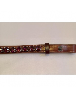 Döbert Pannband Amethyst sten Brunt