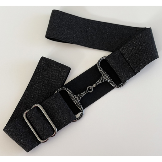 KRISTALLSKÄRP GLITTER HÄSTBETT SVART, svart bett